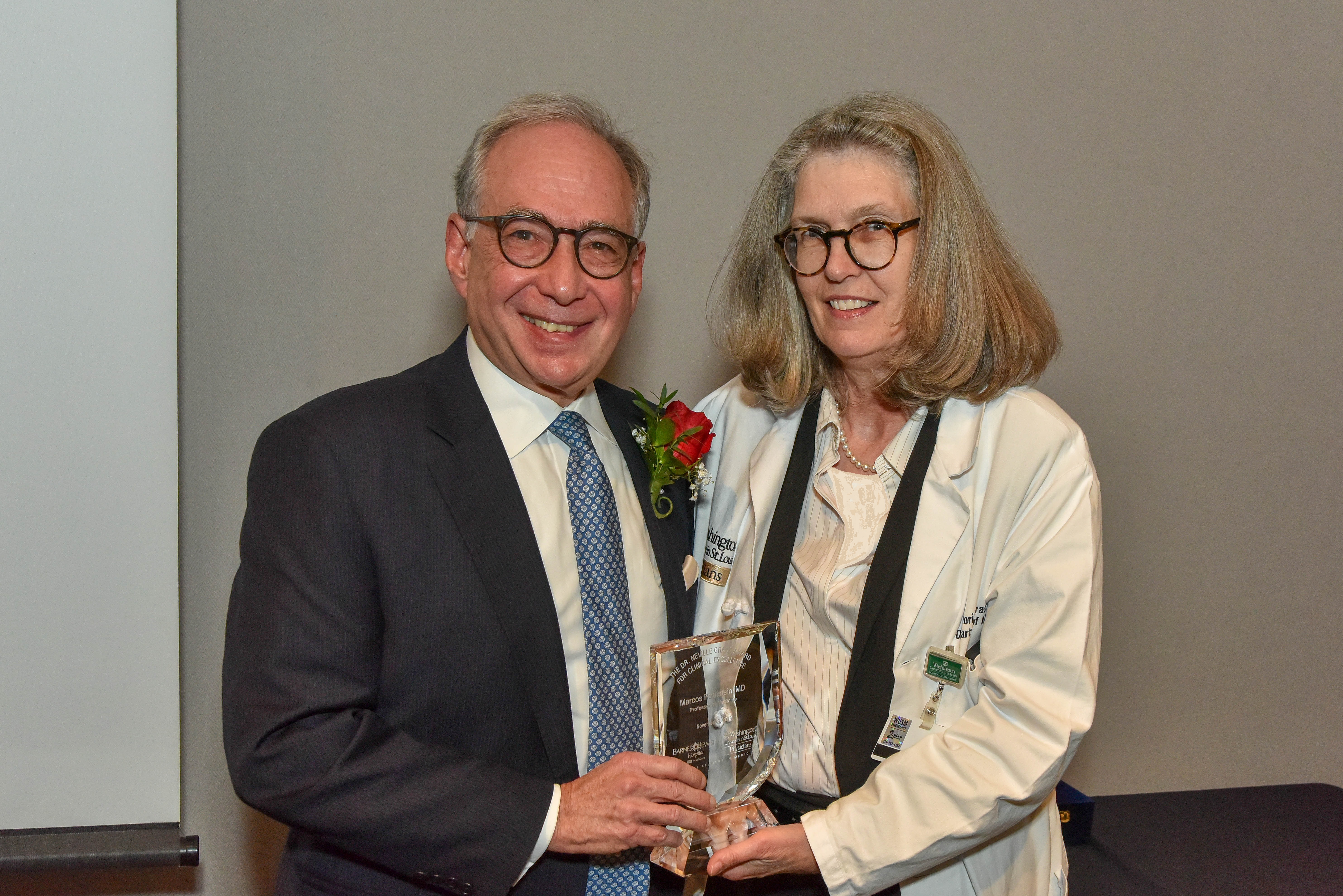 Dr. Marcos Rothstein receives the Neville Grant Award