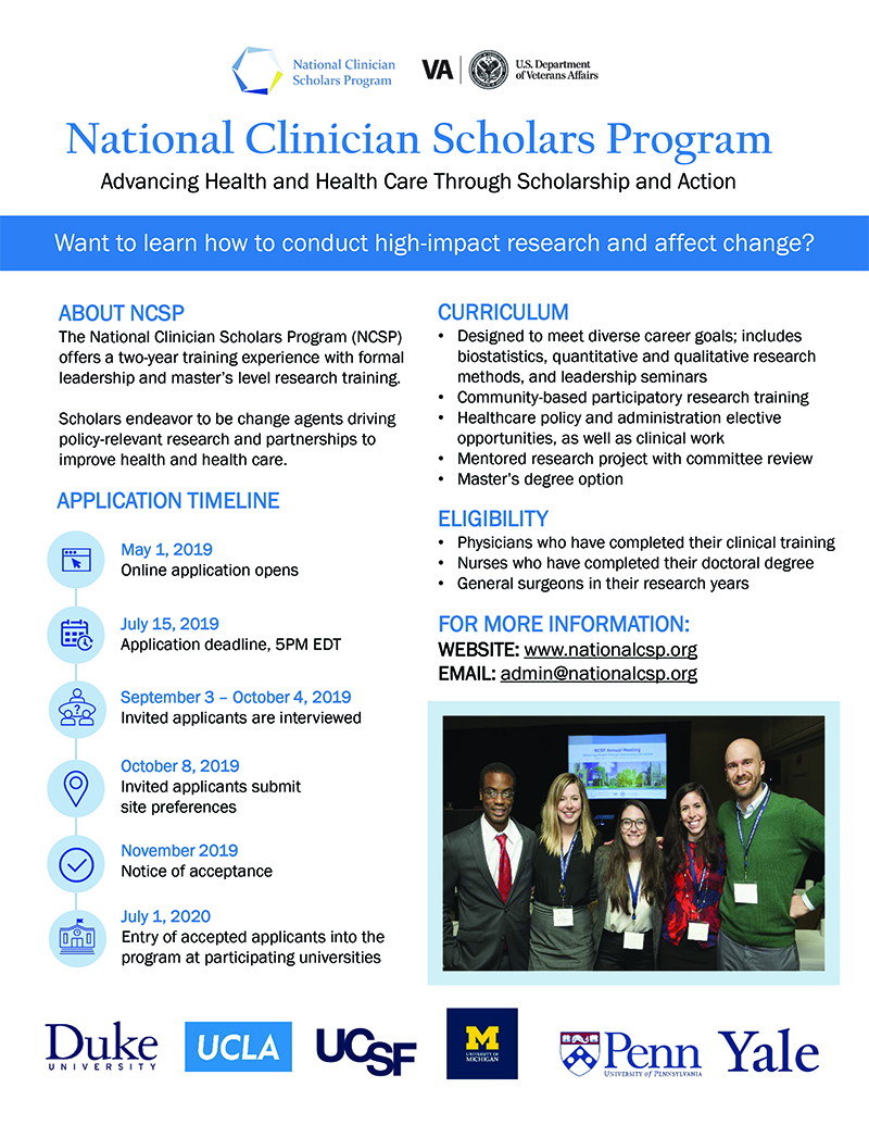 National Clinician Scholars Program