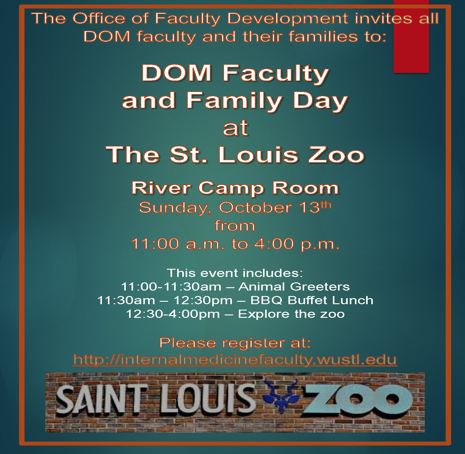 DOM Faculty and Family Day at the Zoo – October 13th, 2019