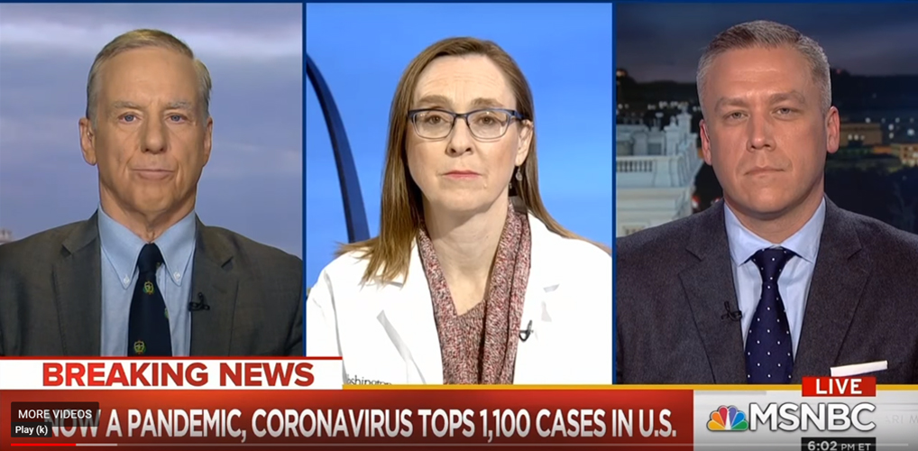 WashU in the News: MSNBC The Beat With Ari Melber – Coronavirus