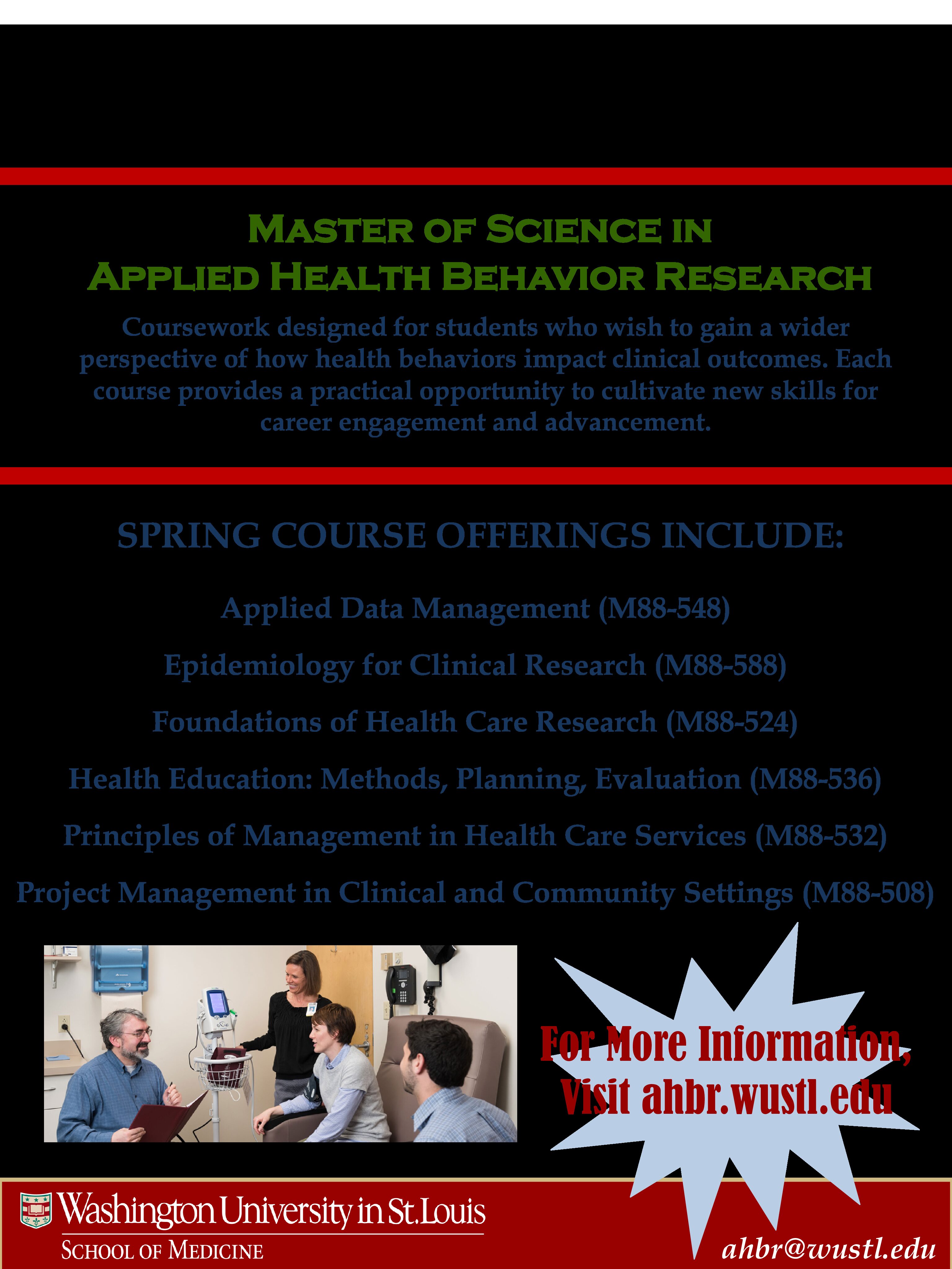 REGISTER NOW: OPEN ENROLLMENT COURSES IN APPLIED HEALTH BEHAVIOR RESEARCH!