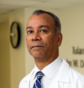 Dr. Robert Hoover poses for photos at Tulane University’s School of Medicine’s Hutchinson Building on Friday, August 6, 2021.