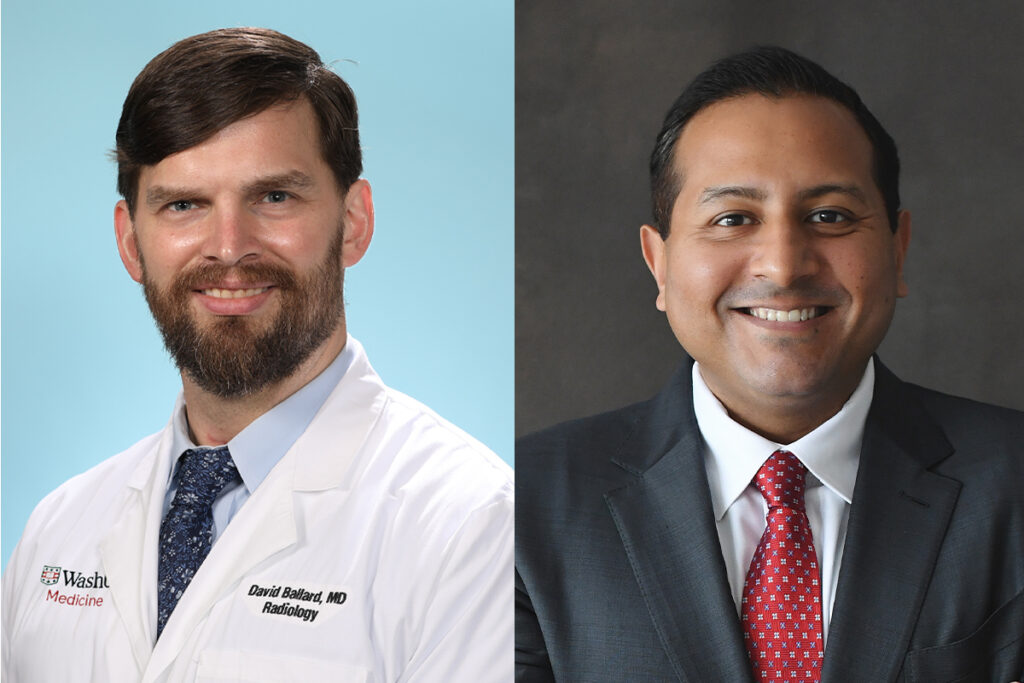 Parakkal Deepak, MBBS, MS, an associate professor of medicine in the Division of Gastroenterology, and David H. Ballard, MD, an assistant professor of radiology at the Mallinckrodt Institute of Radiology