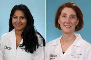 Aishwarya Vijay, MD,JACC, and Professor of Medicine Sharon Cresci, MD.