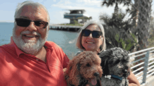 David Moore and spouse