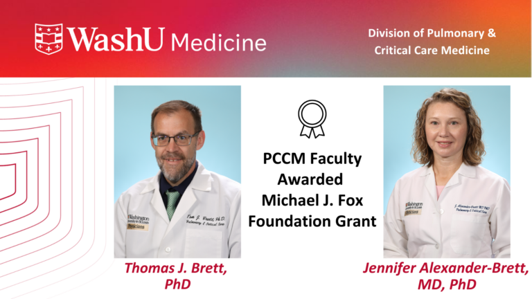 Tom Brett, PhD, and Jennifer Alexander-Brett, MD, PhD