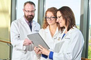 (left to right) Drs. Jeremiah Stitham, Kelley Williams, and Amy Riek