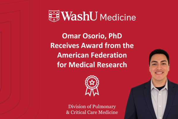 Omar Osorio, PhD, Receives Award from the American Federation for Medical Research