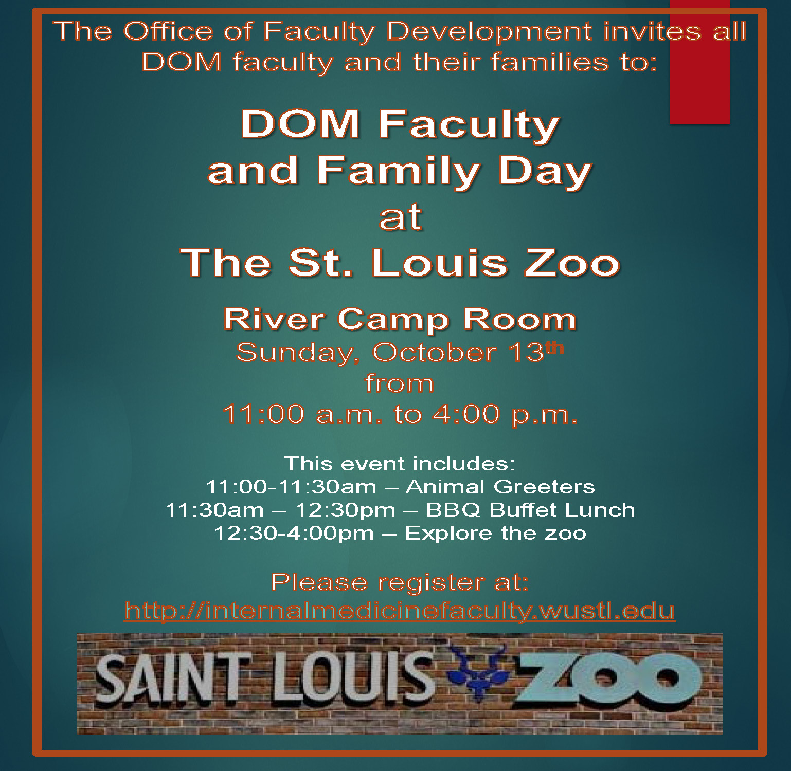 DOM Faculty and Family Day at the Zoo - October 13th, 2019 - John T. Milliken Department of ...