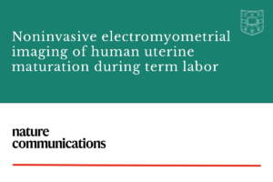 Noninvasive electromyometrial imaging of human uterine maturations during term labor