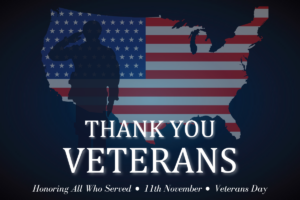 Thank You Veterans graphic.