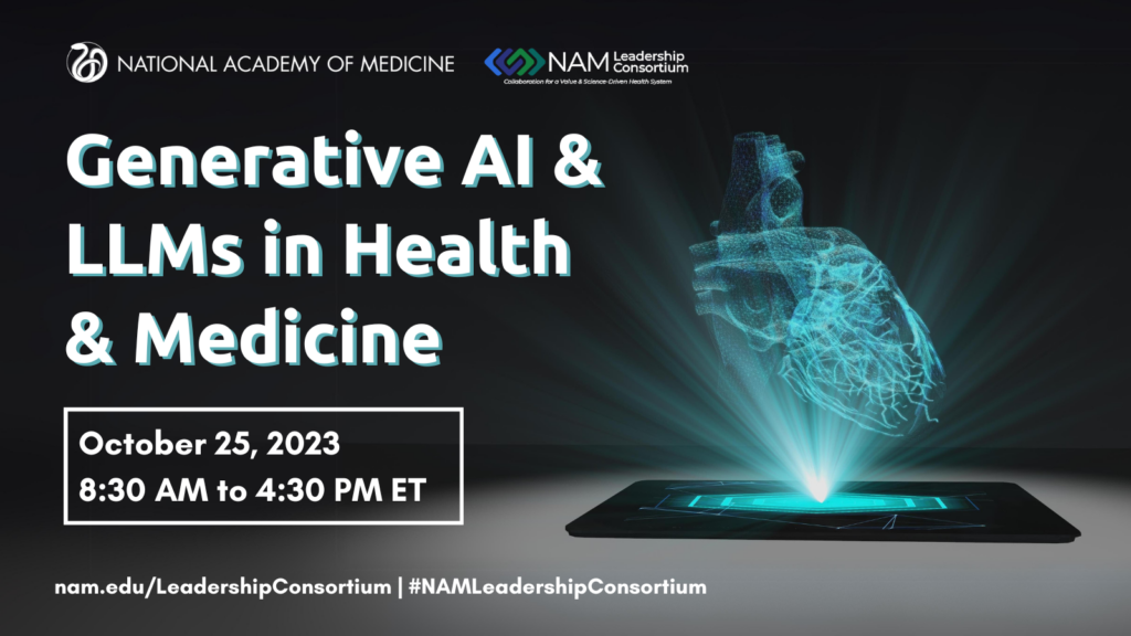 Generative AI & LLMs in Health & Medicine banner