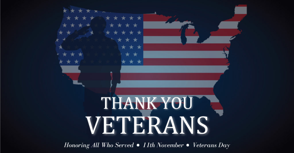 Thank You Veterans. Honoring All Who Served.