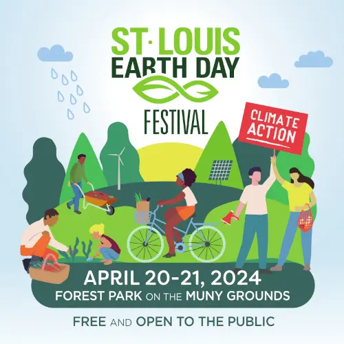St. Louis Earth Day Festival event graphic.