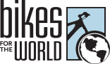 Bikes for the World logo.