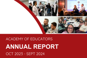 Academy of Educators: Annual Report 2023-2024 cover